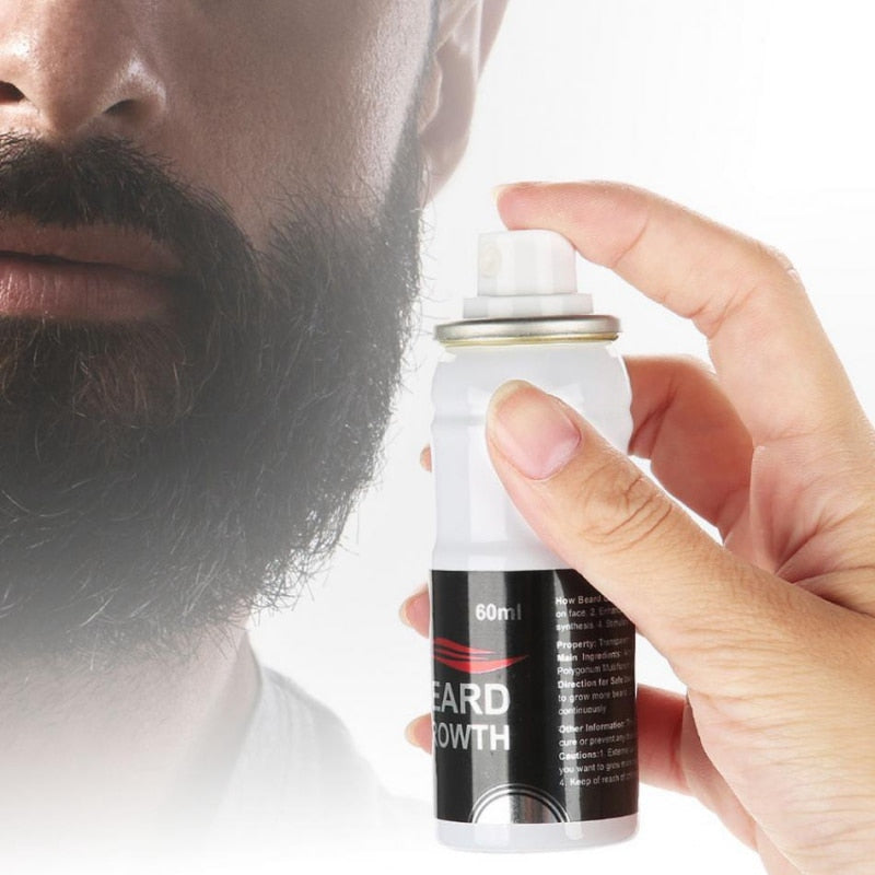 60ml Original Beard Growth Spray Beard Grow Stimulator Accelerate Beard Growth Oil Facial Hair Grower