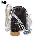 BellyLady Beard Suit Beard Comb Stainless Steel Template Tool Beard Styling Comb Beard Care Cleaning Kit