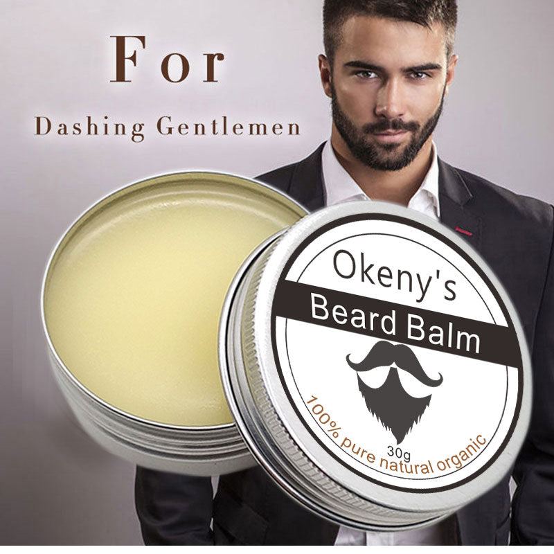 New Brand Beard Balm Men Beard Oil Hair Growth Wax Product Conditioner Organic Ingredients Mustache Moisturizing 30g