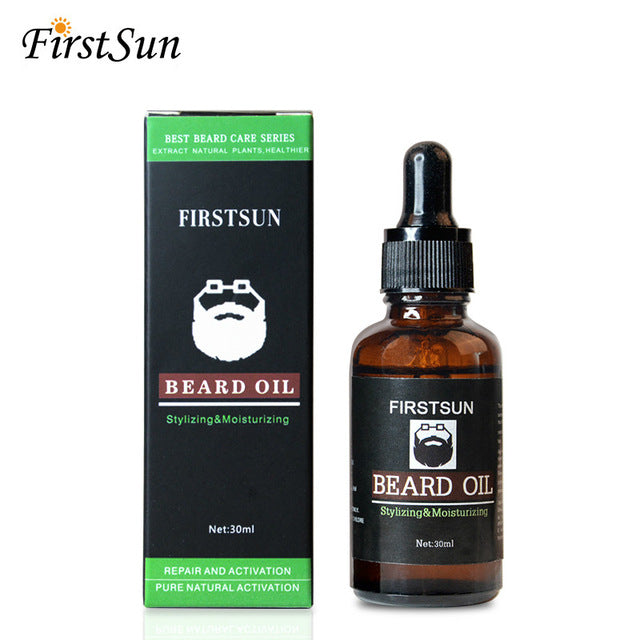 Natural Organic Men Beard Growth Oil Men Moustache Cream Beard Oil Kit Beard Wax Balm Hair Loss Products  Leave-In Conditioner