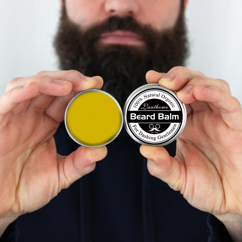 Top Quality Small Size Natural Beard Conditioner Beard Balm For Beard Growth And Organic Moustache Wax For Beard Smooth Styling