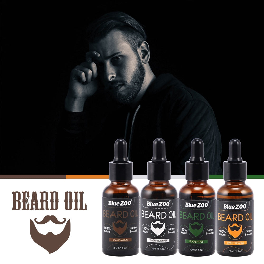 Men Moustache Cream Beard Oil Kit Beard Wax balm Hair Loss Products Leave-In Conditioner for Groomed Beard Growth  TSLM2