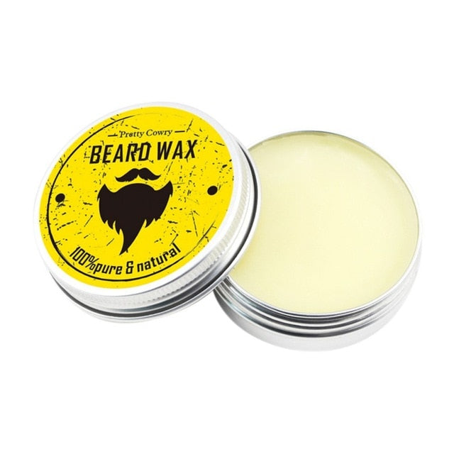 Men Beard Wax For Styling Beeswax Moisturizing Smoothing Gentlemen Beard Care Hair Loss Products