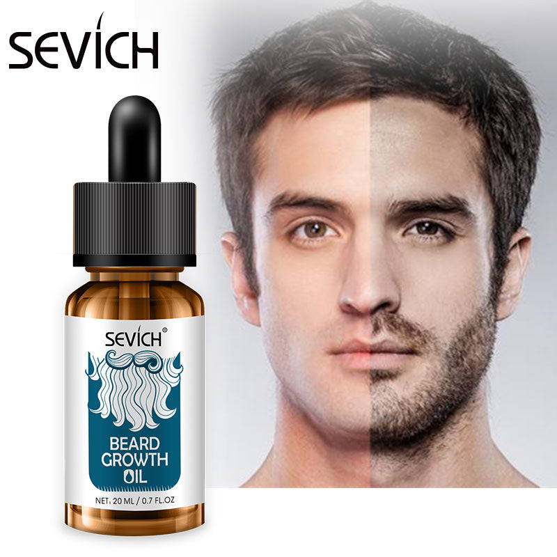 Men Beard Growth Enhancer High Quality Beard Oil Facial Nutrition Moustache Growth Products Shaping Hair Growth for Beard sevich