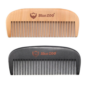 Blue Zoo Pocket Portable Natural Wood Pear Tree Comb Combs No Static Beard Comb Hair Styling Tool